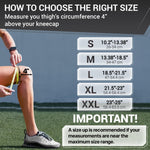 ELITE Knee Brace with Side Stabilizers & Patella Gel Pads for Maximum Knee Pain Support and Fast Recovery for Men and Women-Please Check How to Size Video (Mercury, Large)