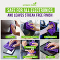 Screen Cleaner Spray and Microfiber Cloth 16Oz Screen Cleaner Spray and Wipe for TV, Laptop, Computer, Phone, Ipad, Car Screen Cleaning Kit Electronic Cleaner Spray