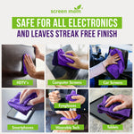 Screen Cleaner Spray and Microfiber Cloth 16Oz Screen Cleaner Spray and Wipe for TV, Laptop, Computer, Phone, Ipad, Car Screen Cleaning Kit Electronic Cleaner Spray