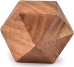 Acacia Wood Decorative Wood Ball for Centerpiece or Individual Use Ideal for Use in Living, Dining Room, Coffee Table Centerpiece Home Décor (3" X 3" X 3"), (Set of 3)