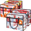 4 Pack Clear Clothes Storage Bags, Vinyl Blanket Storage Containers with Heavy Duty Zipper, Foldable Moving Bags, Closet Organizers for Bedding, Clothing, Comforters, Linens, Duvet (40L)