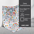 Bee Happy Cotton Calico Fabric (1 Yard) - Printed Sewing Lightweight Precut Fabric for Sewing Clothes, Homeware, & Other Accessories