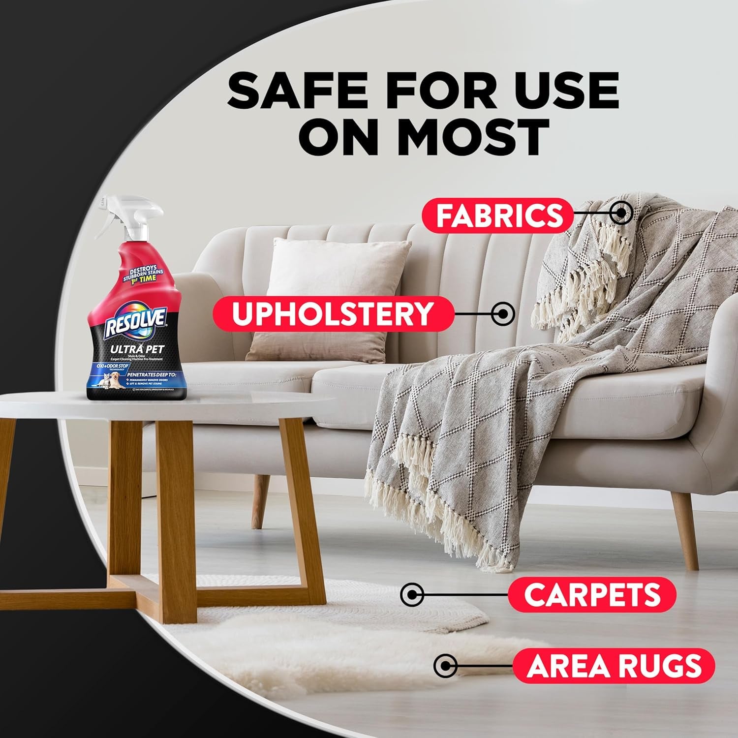 Ultra Pet Carpet Cleaner Spray â€“ for Removal of Pet Stains & Odors, 32Oz