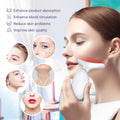 Neck Face Massager, Face Sculpting Tool, 3 Modes and Vibration for Facial Massager for Double - Chin Wrinkle,Daily Home Use, White