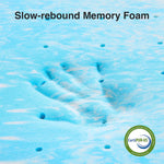 Memory Foam Mattress Topper Queen - 2 Inch Cooling Gel Infused Memory Foam | Slow-Rebound Pressure Relief | Certipur Certified | Comfort for Sleeper Sofa, RV, Camper, Dorm Room