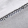 under Bed Storage Bags for Clothes and Blankets, Foldable Fabric Zipper Container with Clear Window and Reinforced Handles, Space Saving, 18 X 42 X 6 Inches, Gray, 2-Pack