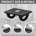 Foot Rest for under Desk at Work - Ergonomic Foot Stools for under Office Desk - Rocking Footrest with Roller Massager - Leg Rest for Chair, Computer Gaming -13" L X 9.6" W X 5" H