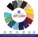 Luxury 6 Piece Towel Set, 2 Bath Towels 2 Hand Towel 2 Washcloths, 600 GSM 100% Cotton Turkish Towels for Bathroom, Light Grey Towel Sets