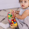 First Bead Maze - Wooden Educational Baby Toy with Suction Cups, for Floor, High Chair or Toddler Table, Toddler Toys for Girls & Boys Ages 1+
