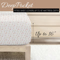 4 Piece Queen Sheet Set - Breathable, Double-Brushed Patterned Cooling Sheets â€“ Oeko-Tex Certified Ultra Soft & Wrinkle-Free 16" Deep-Pocket Queen Sheets - Easy Care Soft Floral Pink