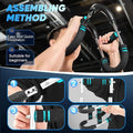 40-100 LBS Adjustable Power Twister Arm Trainer, Forearm Triceps Chest Enhanced Exercise Strengthener, Portable Detachable Spring Resistance Upper Body Fitness Machine for Home & Gym Workout Equipment