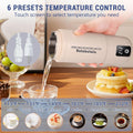 Travel Electric Kettle,  Portable Water Boiler with 6 Variable Presets,Small Electric Kettle with Keep Warm Temperature Controls & Boil Dry Protection, 17Oz,White