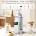 Portable Bottle Warmer - Travel-Easy,6-Speed Temperature Control,Comfortsble Baby Feeding On-The-Go,Battery-Powered Waterless Milk Warmer