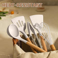 Food Grade Thickened Silicone (Stainless Steel Core) Kitchen Gadgets Tools Set - Kitchen Cooking Utensils Set, Heat Resistant Kitchen Spatula Tools Set