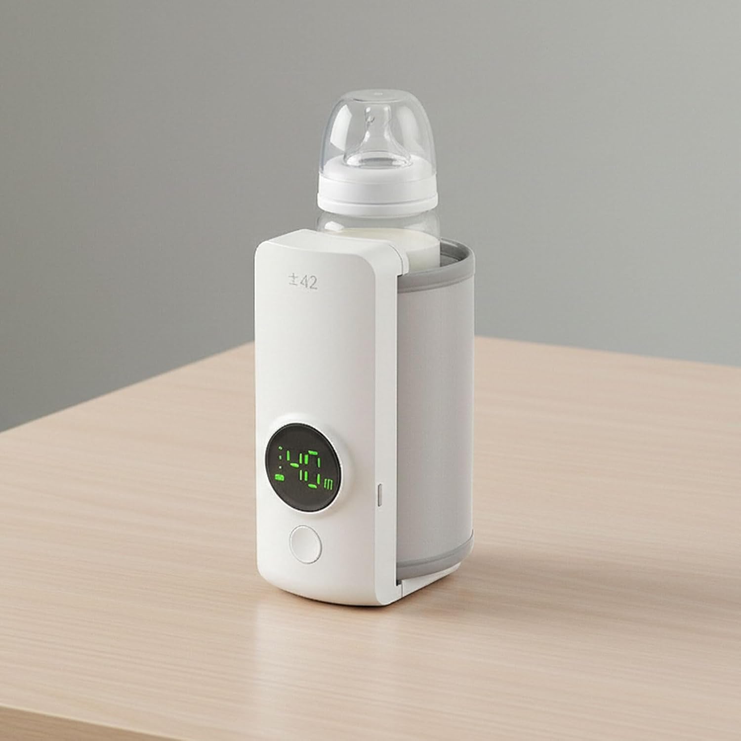 Portable Bottle Warmer,Travel-Friendly,Baby Milk Bottle Heating,Cordless & Rechargable,Baby Bottle Warmer,Comfortable Feeding Bottle Warmer on the Go,Precise Temperature