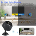 SZDUDU Mini Wireless Security Camera, Full HD 720P Portable Small HD Nanny Cam with Night Vision, Video Record and Motion Detection for Home Car Drone Office and Outdoor Use