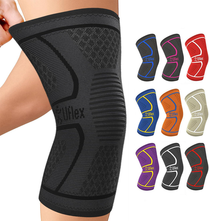 Knee Brace for Men and Women Knee Compression Sleeve Support for Arthritis Joint Pain Relief, Workout, Swelling, Sports, Circulation, Running, Recovery Support for ACL & Meniscus Tear
