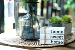 Farmhouse Mini White Decorative Books for Tiered Tray Decor - Wooden Book Stack Faux Books for Coffee Table Living Room Decoration - Small Shelf Decor Accent