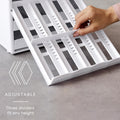SpicestackÂ® Adjustable Spice Rack Organizer, Pull-Down 24-Bottle Seasonings and Spices Holder for Kitchen Cabinet and Pantry Organization with 104 Included Labels | Adjustable