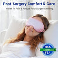 Self Care Gift for Women, Cooling Eye Mask for Puffy Eyes, Tired Eyes, Headache Relief and Migraine Comfort, Reusable Gel Cold Compress for Soothing Eye Care, Relaxing Gifts for Women Pink
