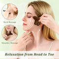 Natural Sandalwood Gua Sha Tool – 4-In-1 Face & Body Massager for Lymphatic Drainage, Jawline Lift, Nose Sculpting & Scalp Massage – Self-Care Gift for Women