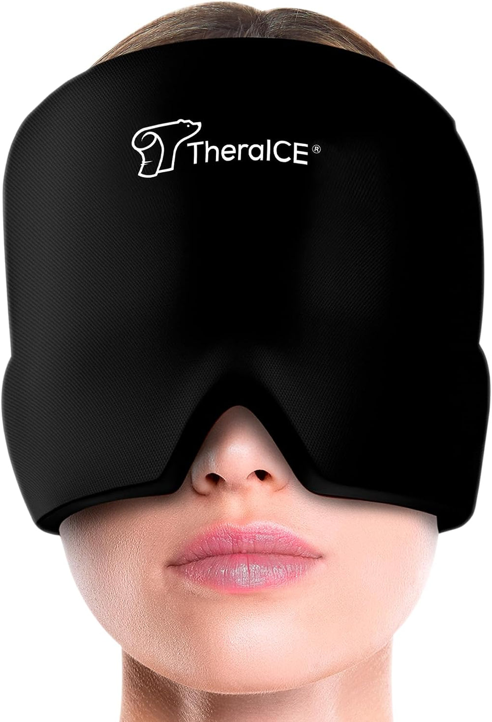 Migraine Relief Cap | Soothing Headache Hat Ice Pack Mask | Face Cold Compress Cooling Gel Head Wrap Products for Her Sinus Tension Stress Hangover & Puffy Eyes | Great Birthday Gift for Mom
