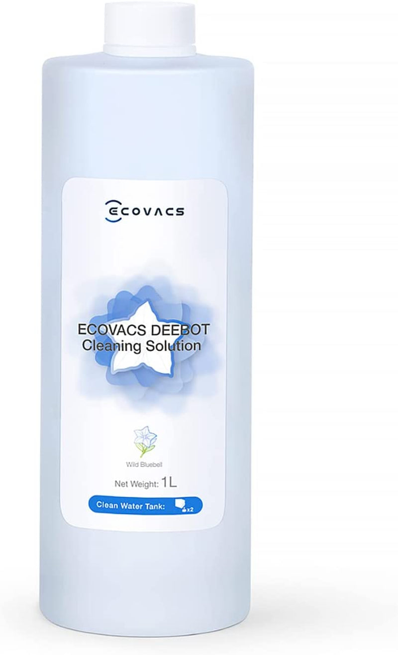 Multi-Surface Floor Cleaning Solution, Compatible with DEEBOT X11 OMNI Cyclone / X9 PRO OMNI / T80 OMNI / T50 PRO OMNI / N30 Series / N20 Series and All Other Robot Vacuum Cleaners, 1L