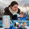 Rechargeable Bottle Warmer - Portable Milk Warmer, Fast Heating Bottle Warming for Breastmilk & Water | Precise Temperature Control, Digital Display for Travel, Mom & Dad, Home