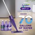 Wetjet Multi-Purpose Floor Cleaner Solution with Febreze Refill, Hardwood Floor Cleaner, Lavender Scent, 1.25 Liter -42.2 Fl Oz (Pack of 2)