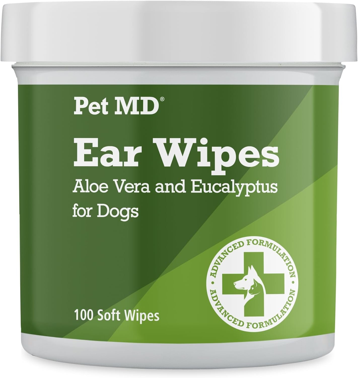 Dog Ear Cleaning Wipes â€“ Otic Cleanser for Dogs, Soothing Ear Care with Aloe Vera & Eucalyptus, Regular Wipes, 100 Count