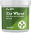 Dog Ear Cleaning Wipes â€“ Otic Cleanser for Dogs, Soothing Ear Care with Aloe Vera & Eucalyptus, Regular Wipes, 100 Count