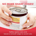 Auto Electric Can Opener: Open Your Cans with a Simple Press of Button - Automatic, Hands Free, Smooth Edge, Battery Operated, YES YOU CAN (Red)