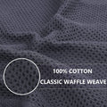 100% Cotton Waffle Weave Kitchen Dish Cloths, Ultra Soft Absorbent Quick Drying Dish Towels, 12 X 12 Inches, 6-Pack, Mixed Color