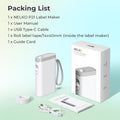 Label Maker Machine with Tape, P21 Bluetooth Label Printer, Wireless Mini Label Makers with Multiple Templates for School Office Home, White