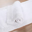 Reversible White Cotton Bath Mat Rug â€“ 17X24, Water Absorbent, Machine Washable Bathroom Rug Mat for outside Bathtub