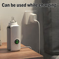 Portable Bottle Warmer, Rapid Warming with Battery-Powered Temperature Display for Travel, Waterless Milk Warming for Comfortable Baby Feeding on the Go
