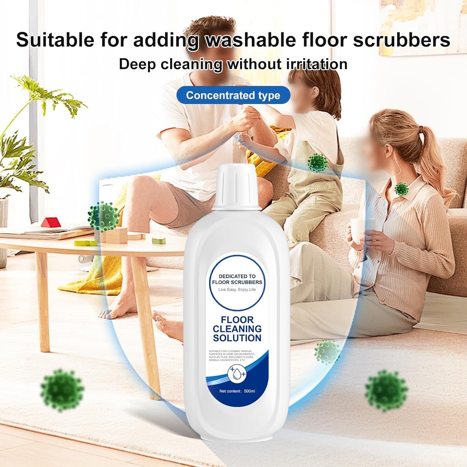 Floor Cleaning Solution Compatible with Tineco, Deep Cleans for Multiple Hard Floors, Suitable with All Robot Vacuums with Mopping and Cordless Wet/Dry Vacuum Mop, for Cleaner Solution Refill