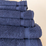 - Luxury 6 Piece Towel Set, 100% Turkish Cotton, Quick Drying, Highly Absorbent & Comfy, Includes 2 Bath Towels, 2 Hand Towels & 2 Washcloths | (Navy)