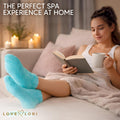 Moisturizing Socks (Size 9-11) – Gifts for Women Her Wife - Infused with Vitamin E & Jojoba Oil - Gel Silicone Aloe Foot Care Socks - Spa Self Care Gifts for Women