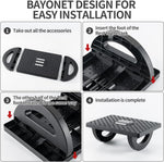 Foot Rest for under Desk at Work - Ergonomic Foot Stools for under Office Desk - Rocking Footrest with Roller Massager - Leg Rest for Chair, Computer Gaming -13" L X 9.6" W X 5" H