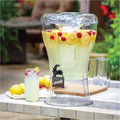 3.5 Gallon Clear Drink Dispenser - Built in Ice Cone and Spigot for Easy Pouring - Party-Perfect Serving Station with Chalk Board Tag