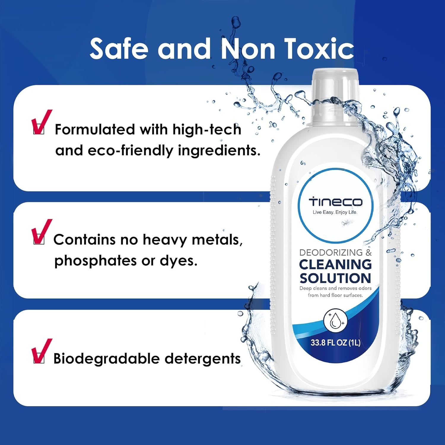 Floor Cleaning Solution 2L (33.8 OZ*2) for I5/I6 Stretch & FLOOR ONE S5/S6/S7/S9 Artist & S6/S7/S9 Master & Breeze Series, (EXCEPT Ifloor 5 Steam/S5/ S7/ S9 Artist Steam Series) Wet Dry Vacuum