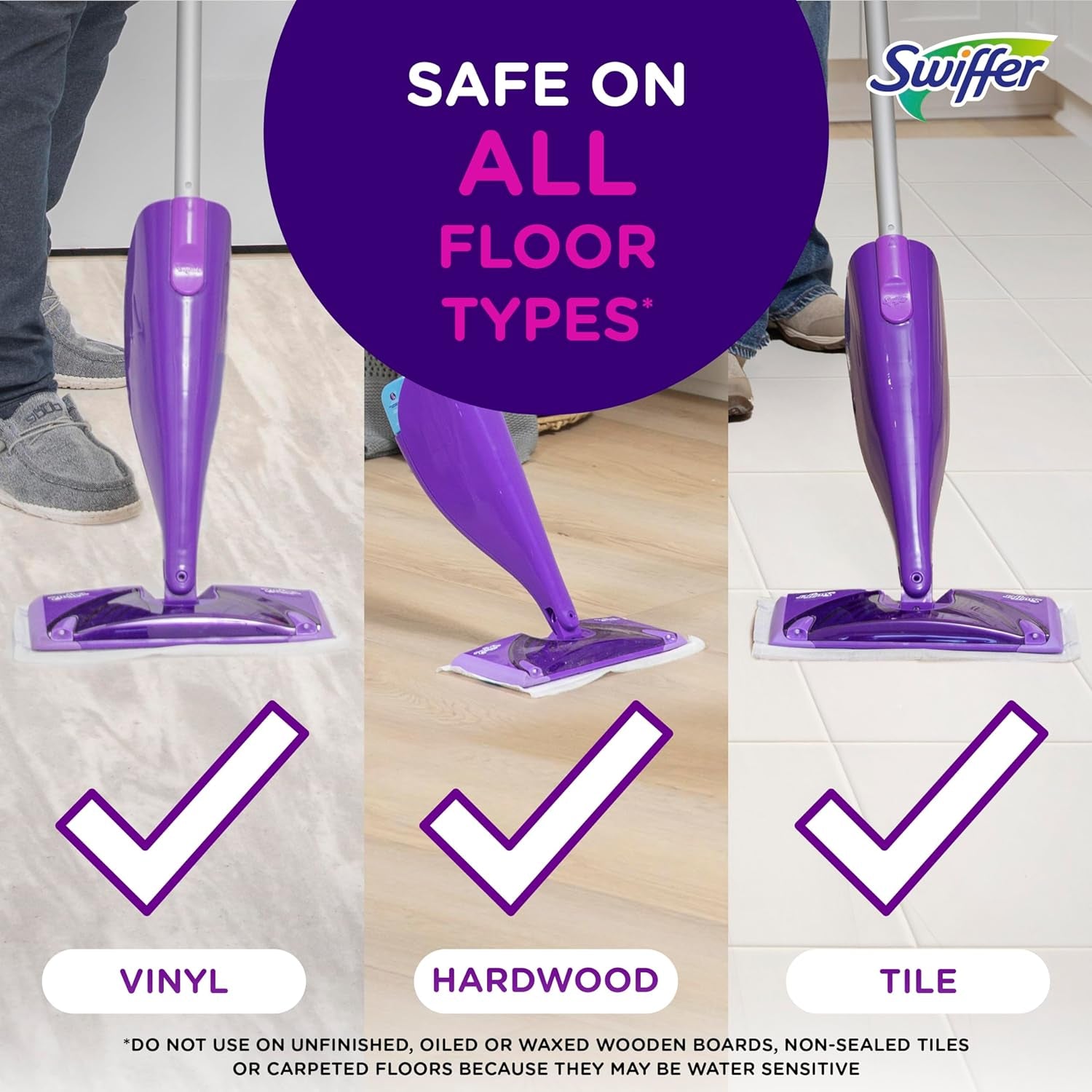 Wetjet Multi-Purpose and Hardwood Liquid Floor Cleaner Solution Refill, with Gain Scent, 42.2 Fl Oz Each, (Pack of 2)