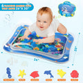 Inflatable Tummy Time Mat Premium Baby Water Play Mat for Infants and Toddlers Baby Toys for 3 to 24 Months, Strengthen Your Baby'S Muscles, Portable