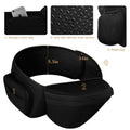 Baby Carrier Newborn to Toddler,Baby Carrier with Hip Seat,Ergonomic, Safety-Certified Baby Hip Carrier with Foldable Neck Support Pod,12 in 1 Baby Holder Carrier with Adjustable Waist Belt-Black