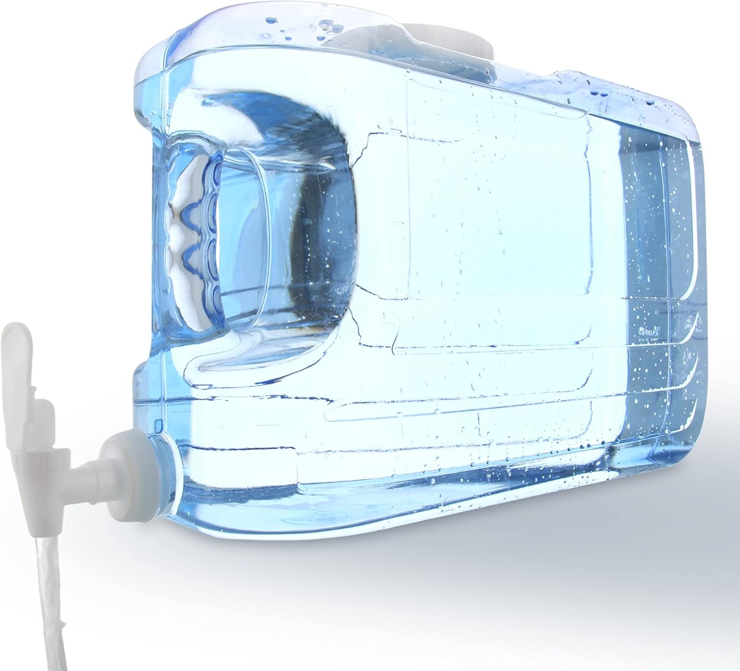 Arrow Oasis Drink Dispenser for Fridge, 2.5 Gallon - Plastic Beverage Dispenser with Spigot - Clear Space-Saving Design with Handle - Ideal for Water, Juice & Iced Tea - BPA Free - Made in USA