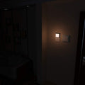 Plug-In Led Night Light with Auto Dusk to Dawn Sensor,Adjustable Brightness Warm White Lights for Hallway,Bedroom, Kids Room, Kitchen, Stairway, 2 Pack