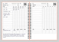 (Peach) - A5 Undated Workout Journal for Men & Women - Plastic Cover & Thick Paper - Planner Log Book to Track Weight Loss, Muscle Gain, Gym Exercise, Bodybuilding Progress