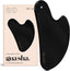 Stainless Steel Gua Sha Facial Tools - Guasha Tool for Face, Face Sculpting Tool, Neck Massager, Double Chin Reducer Gua Sha Tools, Lymphatic Drainage Massager, Facial Skin Care - Matte Black