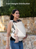 Baby Carrier, One-Click Release Clasp for Easy to Wear, Cozy Wraps Carrier Newborn to Toddler with Head Support(7-44Lbs), Ergonomic & Lightweight for Infant to Toddler, Cream